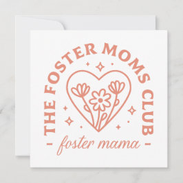 Cartão Foster mãe adotiva mãe dia de as mães bonitinha