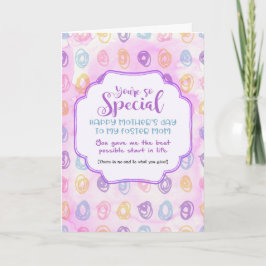 Cartão Foster Mãe Especial - Dia de as mães