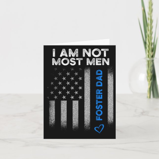 Cartão Foster Parent Dad Most Men Foster Care  (Frente)