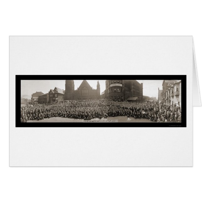 Cartão Foto 1919 do Mine Workers Cleveland (Frente Horizontal)