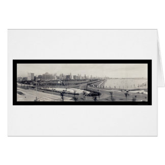 Cartão Foto 1938 das proximidades do lago de Chicago