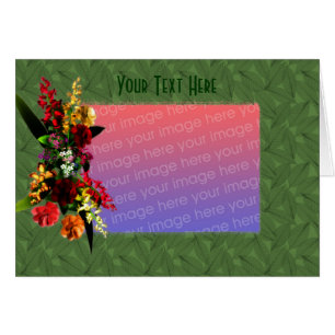 Cartão Foto bonito do Buquê Flor