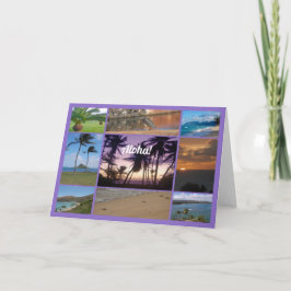 Cartão Foto Colagem de Oahu, Havaí