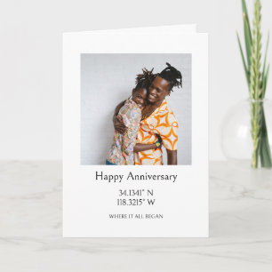 Cartão Foto com Coordenadas GPS Personalizada