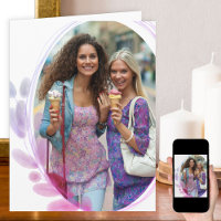 Foto com Moldura de Folha de Água para Qualquer Oc