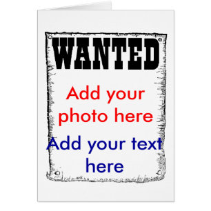 Cartão Foto criminosa querida do prisioneiro da prisão da