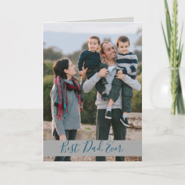 Cartão Foto da família do melhor Pai