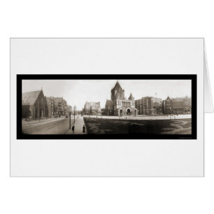 Cartão Foto da Igreja Trindade de Boston em 1903
