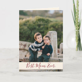 Cartão Foto da Melhor Mãe Nunca