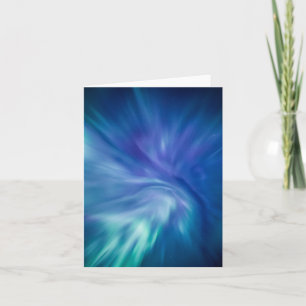Cartão Foto da natureza da luz do norte