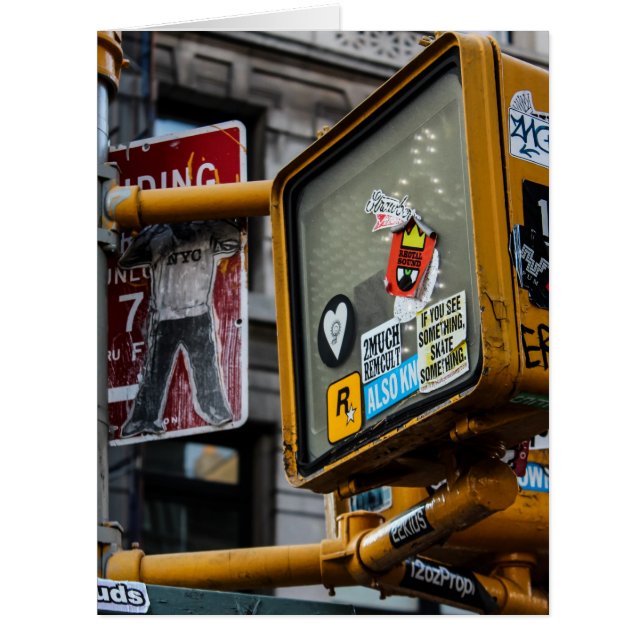 Cartão Foto da rua Nova Iorque Urban (Frente)