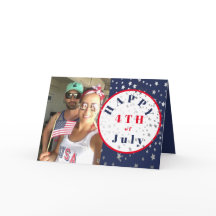 Foto de 4 de julho Estrelas brancas azuis vermelha