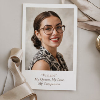 Cartão Foto de Aniversário Moderno