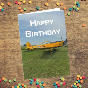 Cartão Foto de avião de aniversário Legal Aviação Piloto