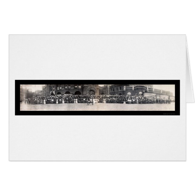 Cartão Foto de Banqueiros e Budweiser 1906 (Frente Horizontal)