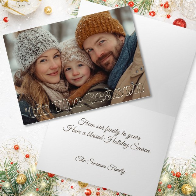 Cartão Foto de Boas Festas (Criador carregado)