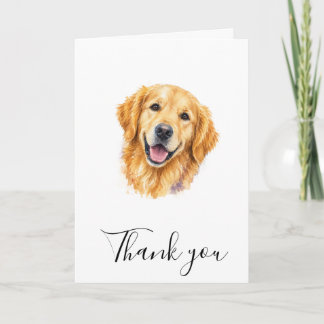 Cartão Foto de cachorro golden retriever fofo Nota de gra