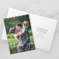 Foto de Casamento de Script com Letra de Mão Obrig