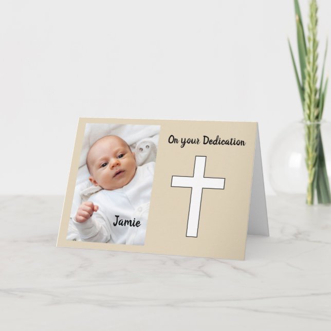 Cartão Foto de dedicação (Frente)