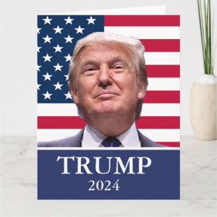 Cartão Foto de Donald Trump - Presidente 2024