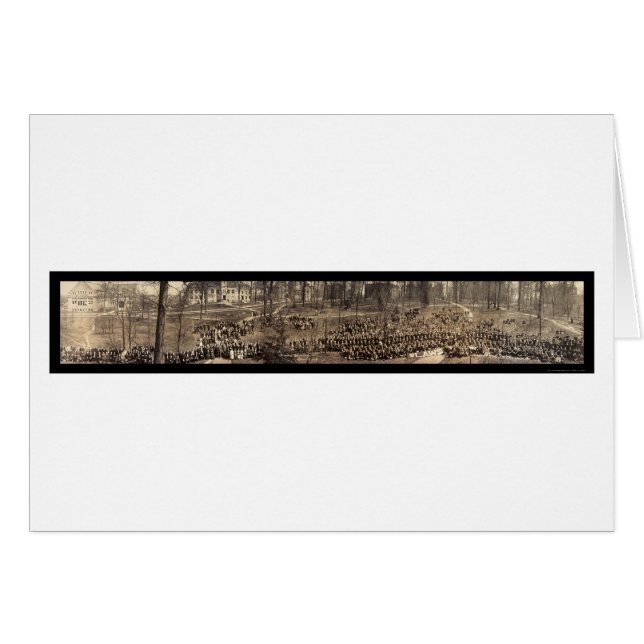 Cartão Foto de Estudantes da Universidade de Indiana 1913 (Frente Horizontal)