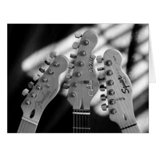 Cartão Foto de família musical