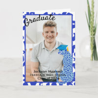 Foto de Formatura estampa de leopardo azul