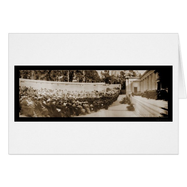 Cartão Foto de Graduação da UC Berkeley 1906 (Frente Horizontal)