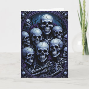 Cartão Foto de Grupo no Halloween