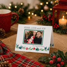 Foto de Natal em Aquarela Personalizada para Famíl