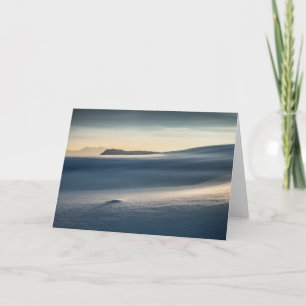 Cartão Foto de Paisagem de Neve da Noruega