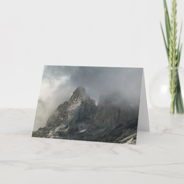 Cartão Foto de Paisagem Itália do Tirol do Sul (Frente)