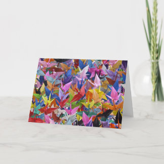 Cartão Foto de papel de 1.000 guindastes de Origami