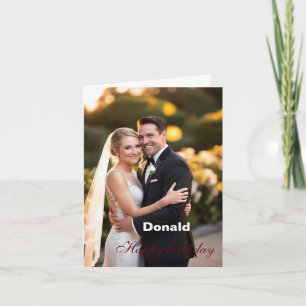 Cartão Foto de Parabéns Personalizada Colorida