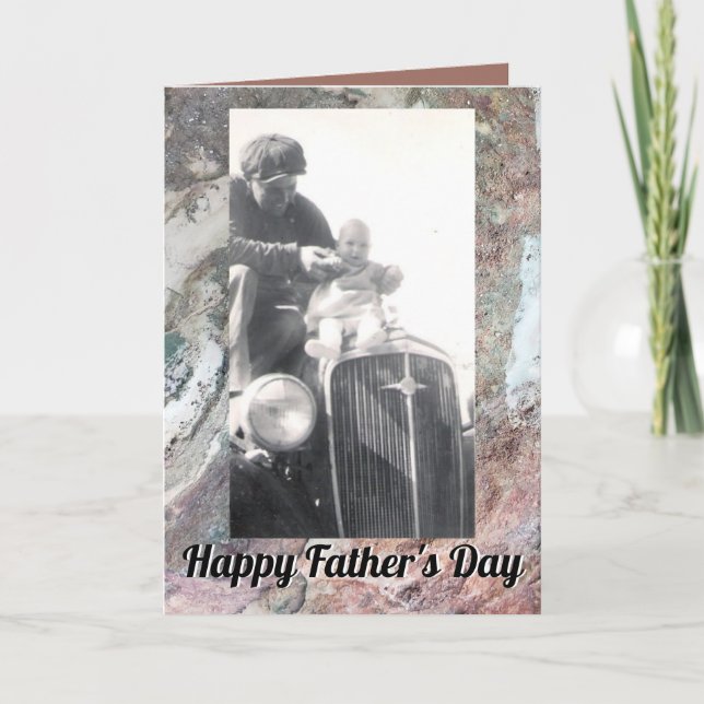 Cartão Foto de Rocha Natural com Cores Suaves (Frente)