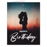 Foto de saudação de aniversário feliz e moderno mi