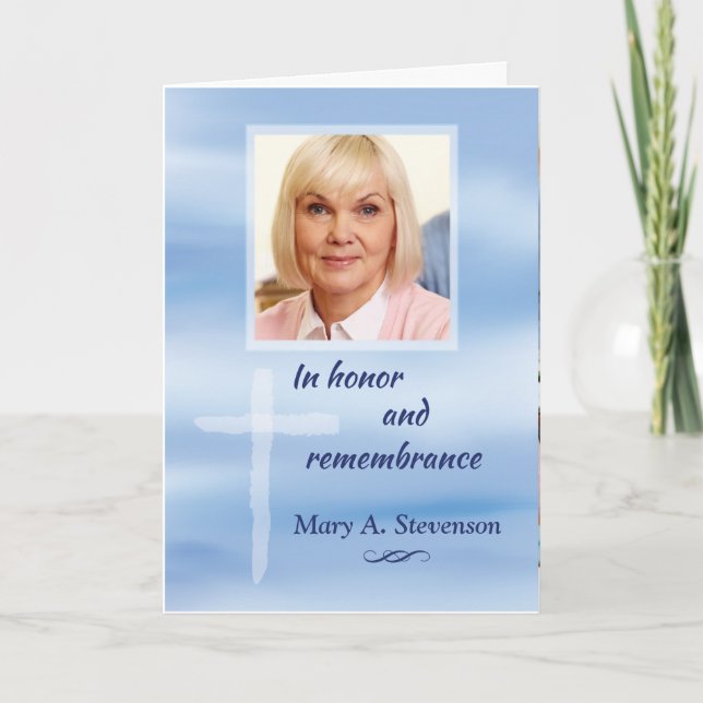 Cartão Foto de simpatia religiosa Nome personalizável com (Frente)