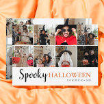 Cartão Foto de Spooky Halloween<br><div class="desc">Foto e caligrafia moderna.</div>