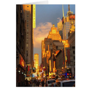 Cartão Foto do Distrito de Teatro de Nova Iorque, no Suns