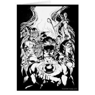 Cartão Foto do Grupo Lantern Corps