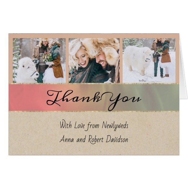 Cartão Foto do País Obrigado (Frente horizontal)