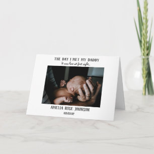 Cartão Foto do primeiro Dia de os pais