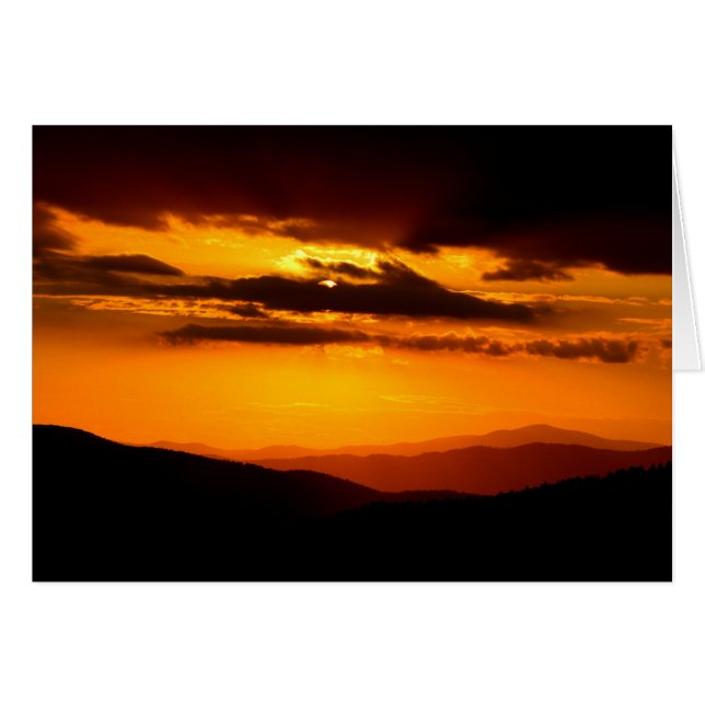 Cartão Foto do sol bonito (Frente Horizontal)