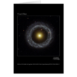 Cartão Foto do telescópio de Hubble do objeto de Hoag