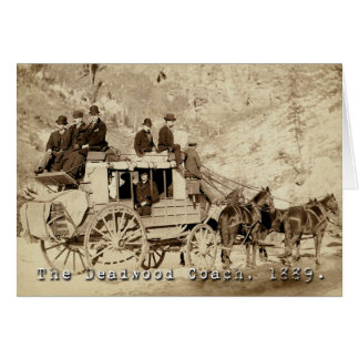 Cartão Foto do treinador Deadwood 1889