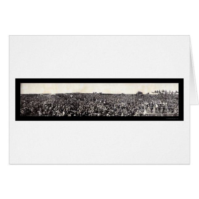 Cartão Foto dos Burns em Boxing 1907 (Frente Horizontal)
