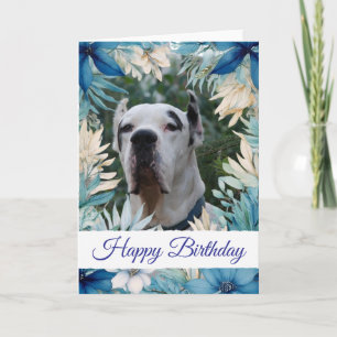 Cartão Foto e mensagem personalizadas de animal de estima