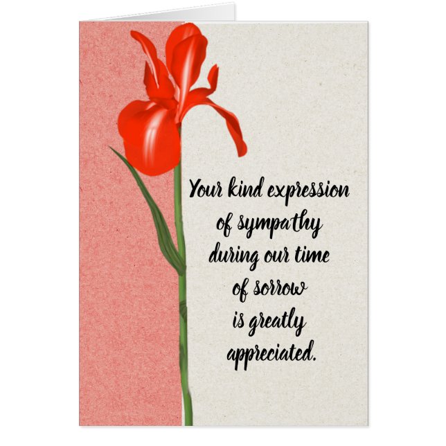 Cartão Foto Elegante Obrigado pela sua simpatia (Frente)