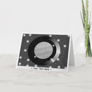 Cartão Foto em preto e branco conectada