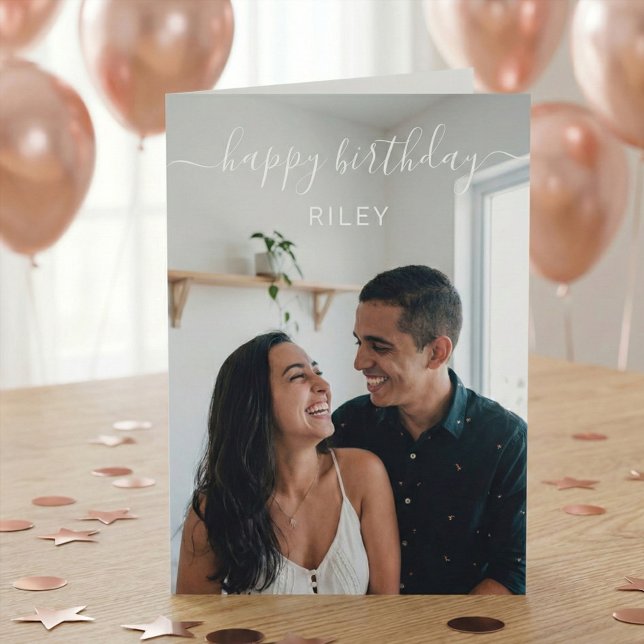 Cartão Foto Feliz Aniversário (Criador carregado)